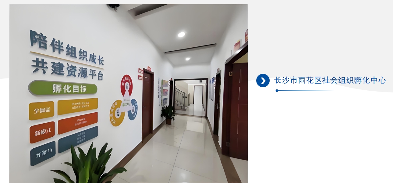長沙市雨花區(qū)社會組織孵化中心墻面項目案例