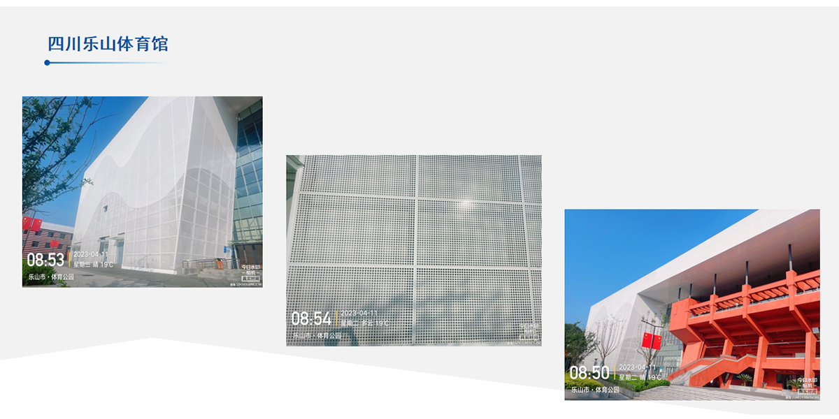 樂山體育館幕墻裝飾項(xiàng)目工程案例