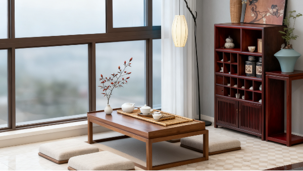 在家打造一個氛圍感茶空間，無機涂料刷墻的效果簡直不要太雅致了！